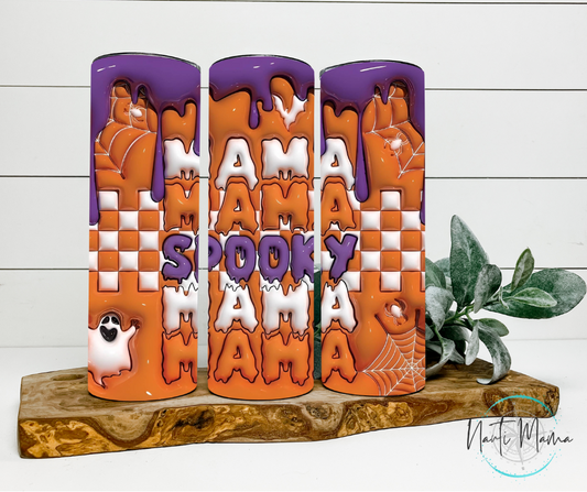 Halloween Mama 20 oz skinny tumbler