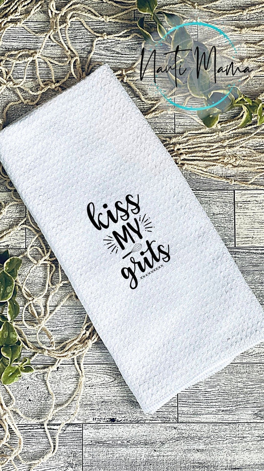 Kiss My Grits towel