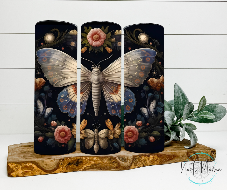 Butterflies in Bloom 20 oz skinny tumbler