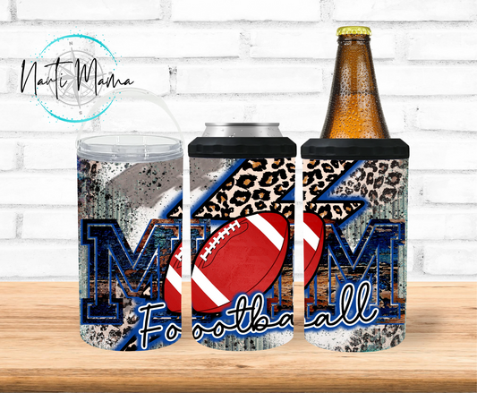 Football Mom 4/1 Can Cooler