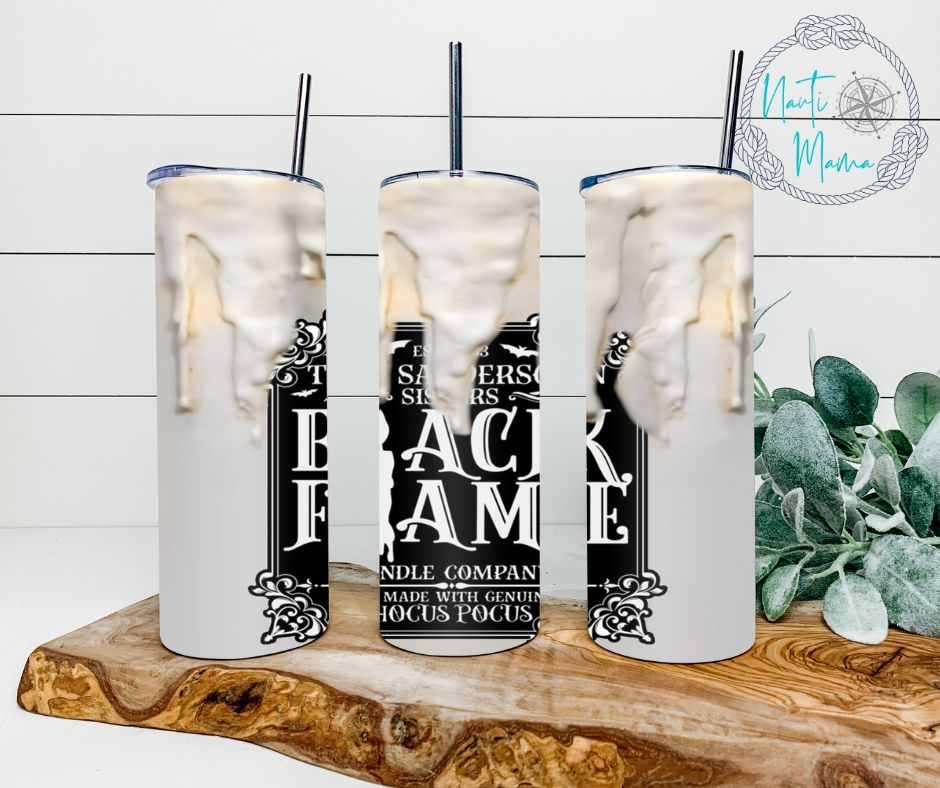 Black Flame Candle Company 20 oz skinny tumbler