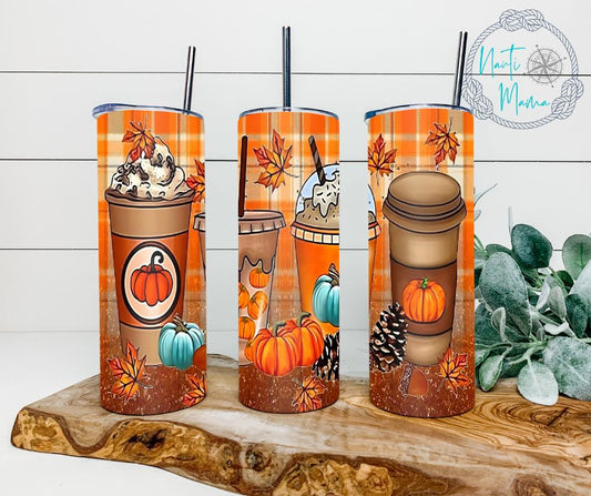 Pumpkin Spice Season 20 oz skinny tumbler