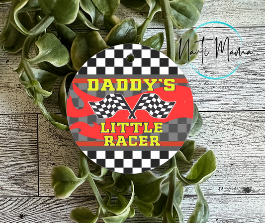 Daddy's Little Racer Ornament