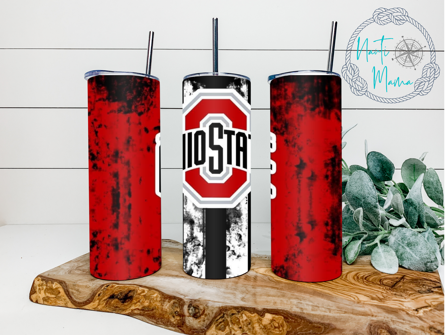 Grunge Ohio 20 oz skinny tumbler