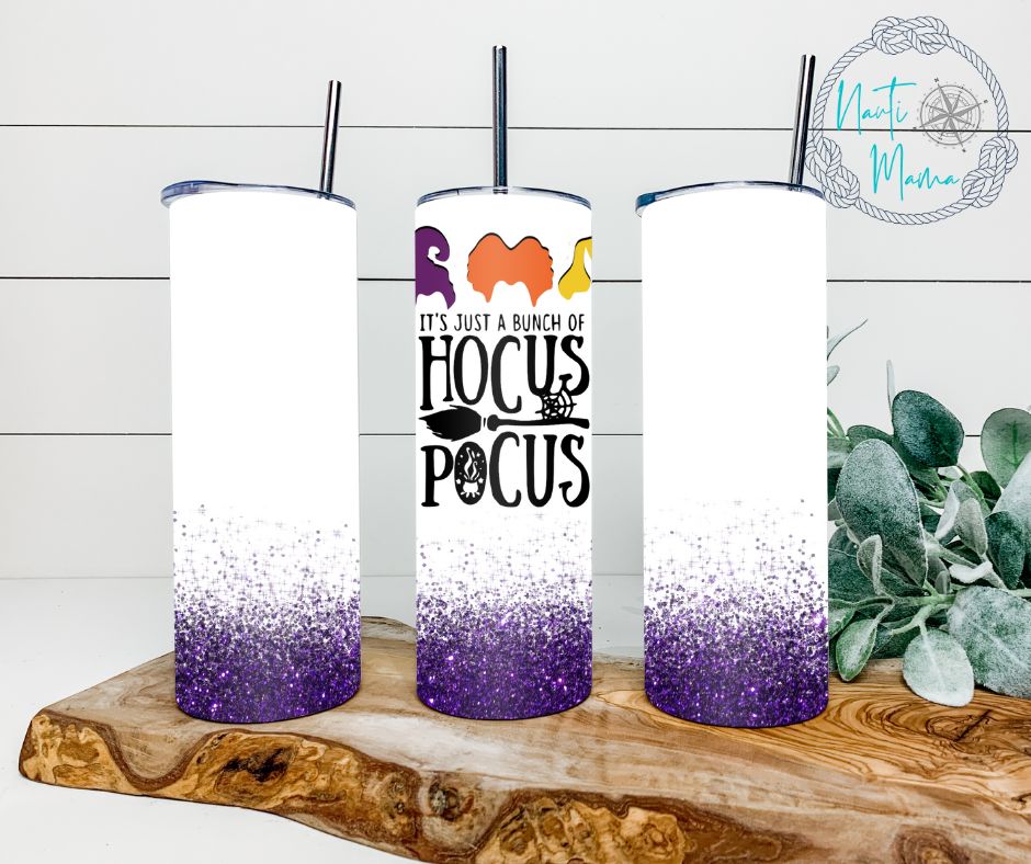 Halloween Sisters Hair 20 oz skinny tumbler