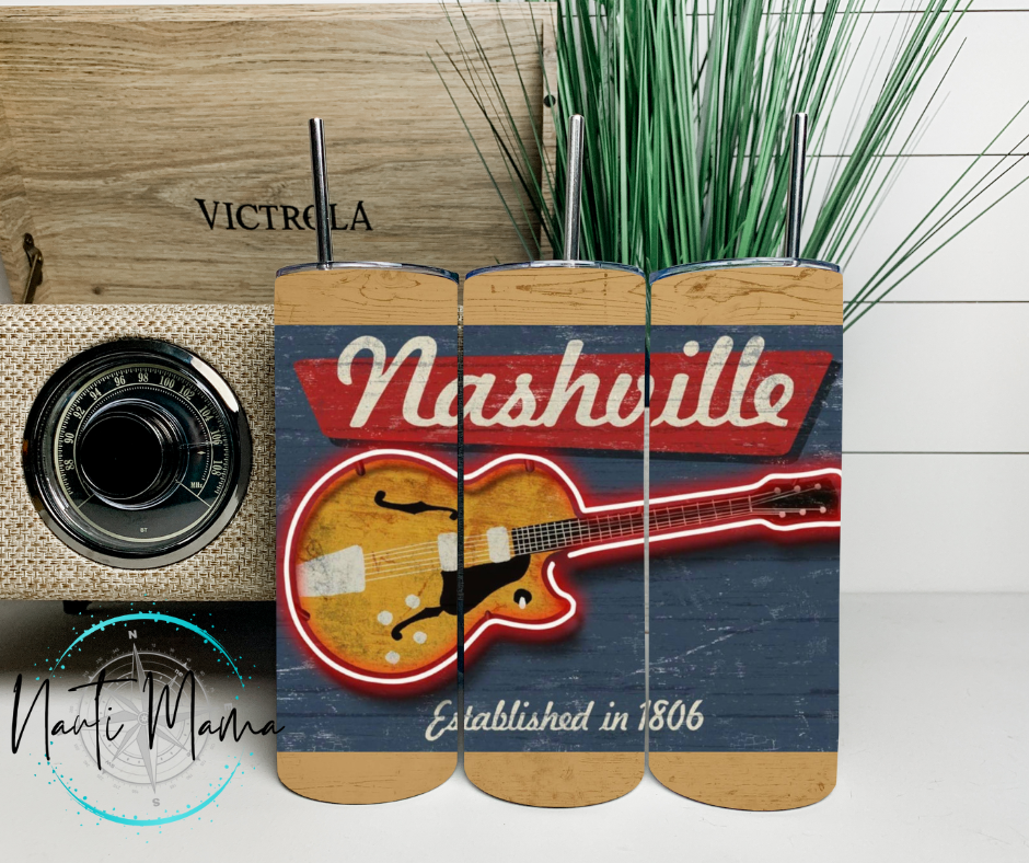 Nashville 20 oz skinny tumbler