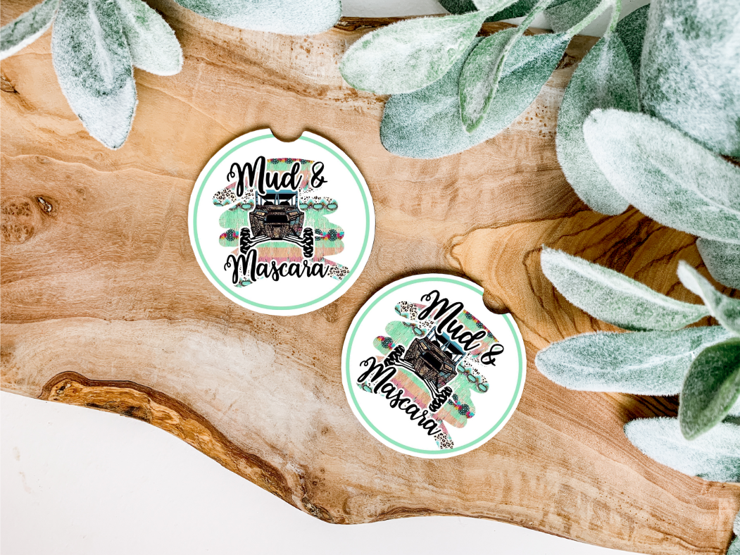 Mud & Mascara 4x4 Too Neoprene Car Coasters