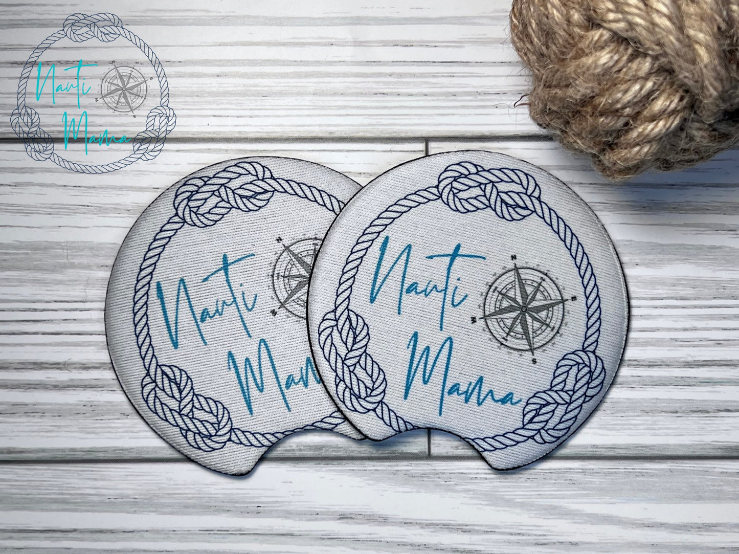 Nauti Mama Signature Car Coasters